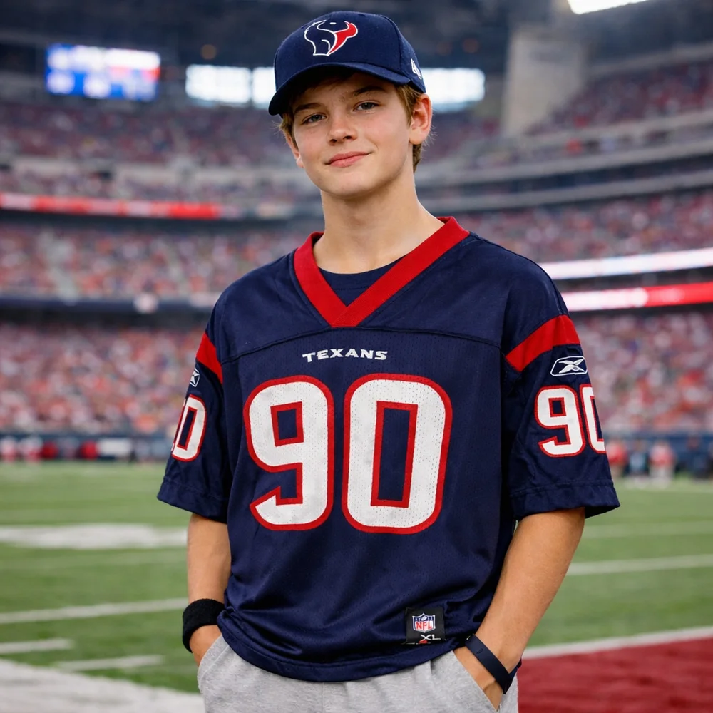 Houston Texans Vintage #90 Williams Reebok NFL Youth Boys/Men XL Football Jersey - Picture 1 of 9